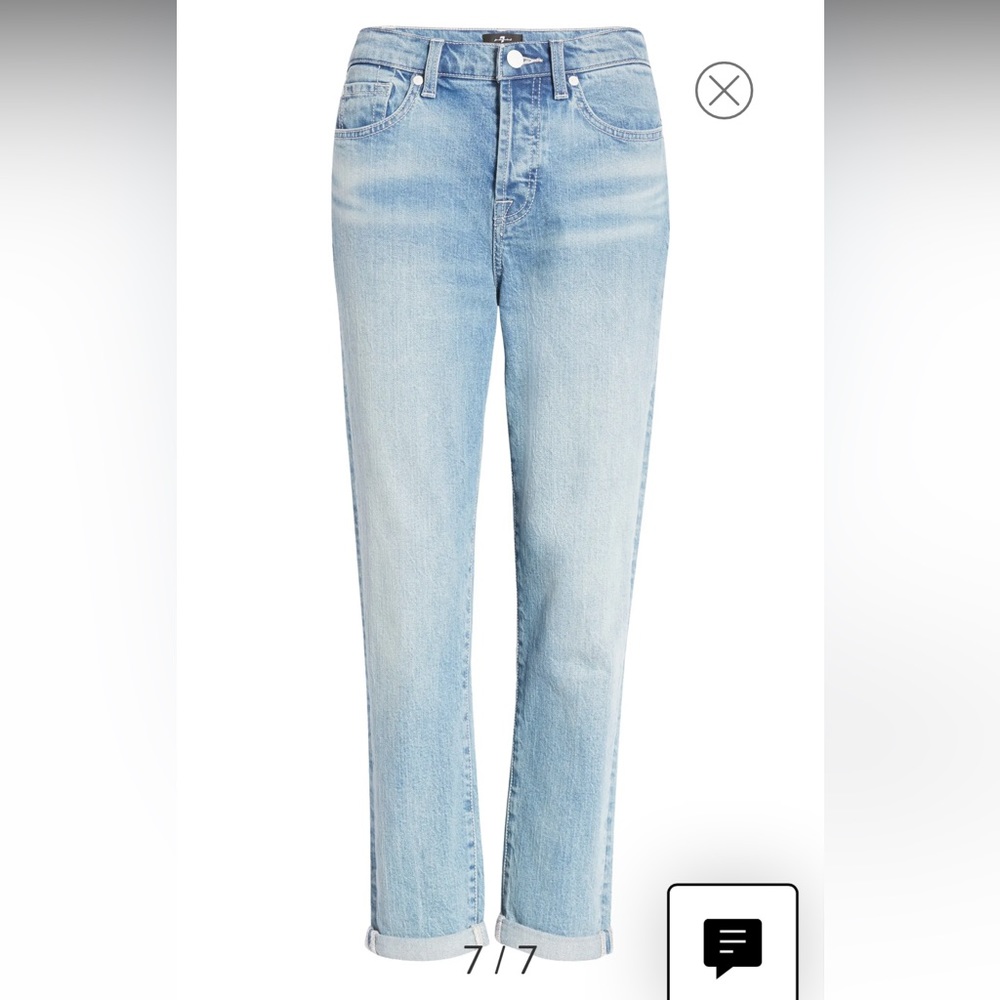 7 For All Mankind® Josefina High Waist Boyfriend Jeans (Ventana) Size 31 - Picture 5 of 15
